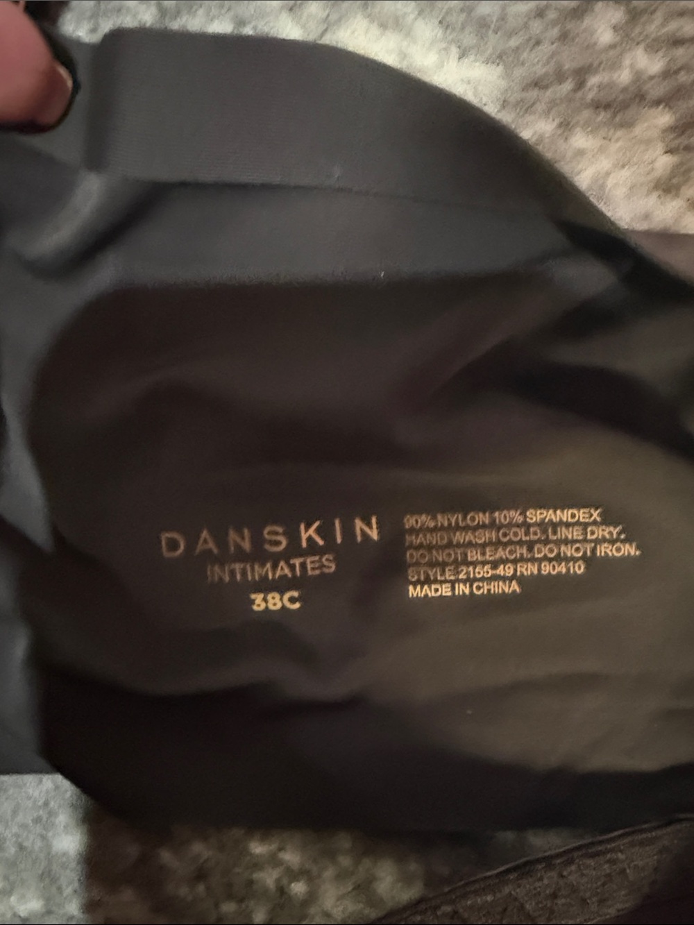 Danskin Brown Smooth Padded Light Support Sports Bra - Picture 4 of 4